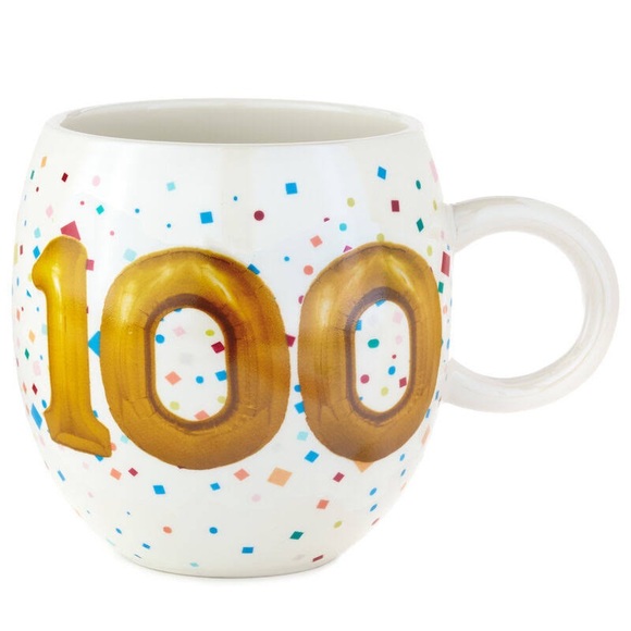 Hallmark • 100th Birthday Balloons Mug, 17 oz. - Picture 1 of 2